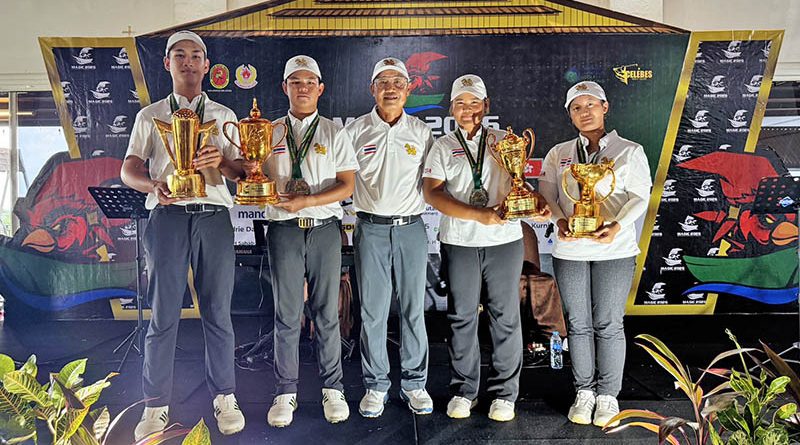 ทีมกอล์ฟไทย กวาด 4 แชมป์ ศึกสมัครเล่นนานาชาติที่อินโดนีเซีย