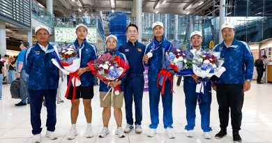สดมภ์ นำทัพกลับถึงไทย หลังคว้าเหรียญเอเชียนเกมส์ 2026