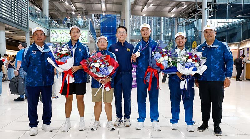 สดมภ์ นำทัพกลับถึงไทย หลังคว้าเหรียญเอเชียนเกมส์ 2026